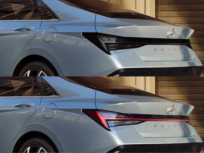 elentra (sedan) Before and After Smoked Taillights