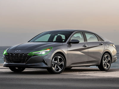hyundai elantra 2021-2023 Headlight Protection Installation Location