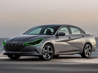 hyundai elantra 2021-2023 Headlight Tint Location