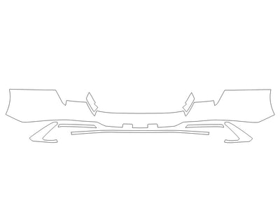 elantra Avery Dennison Clear Bra Door Cup Precut PPF Diagram