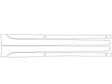 elantra 3M Clear Bra Door Cup Precut PPF Diagram