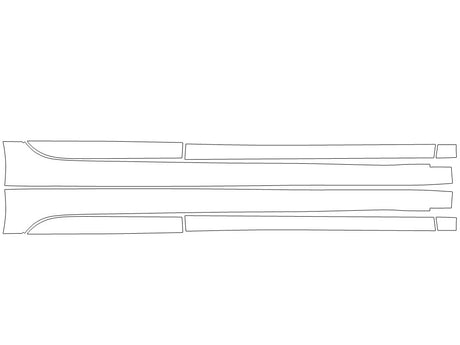 elantra Avery Dennison Clear Bra Door Cup Precut PPF Diagram