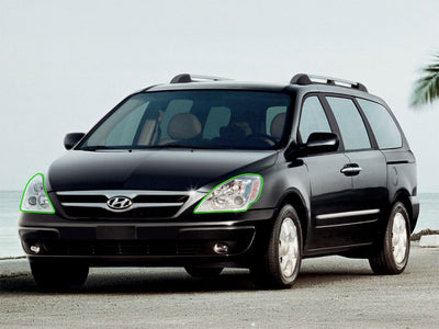hyundai entourage 2007-2008 Headlight Protection Installation Location