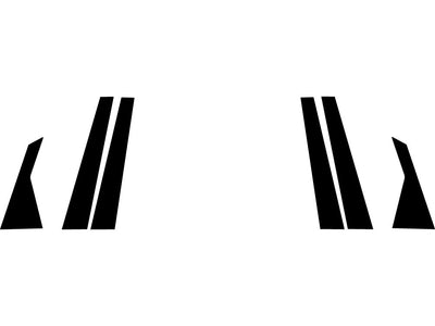 hyundai equus 2011-2015 Matte Black Pillar Trim Diagram