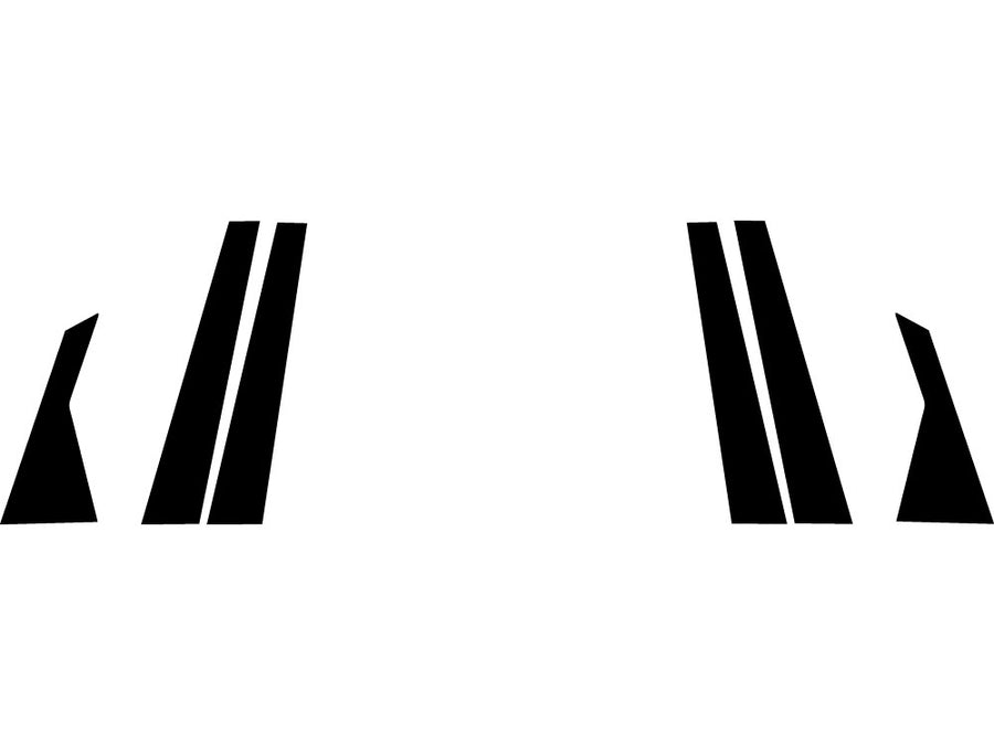 hyundai equus 2011-2015 Matte Black Pillar Trim Diagram