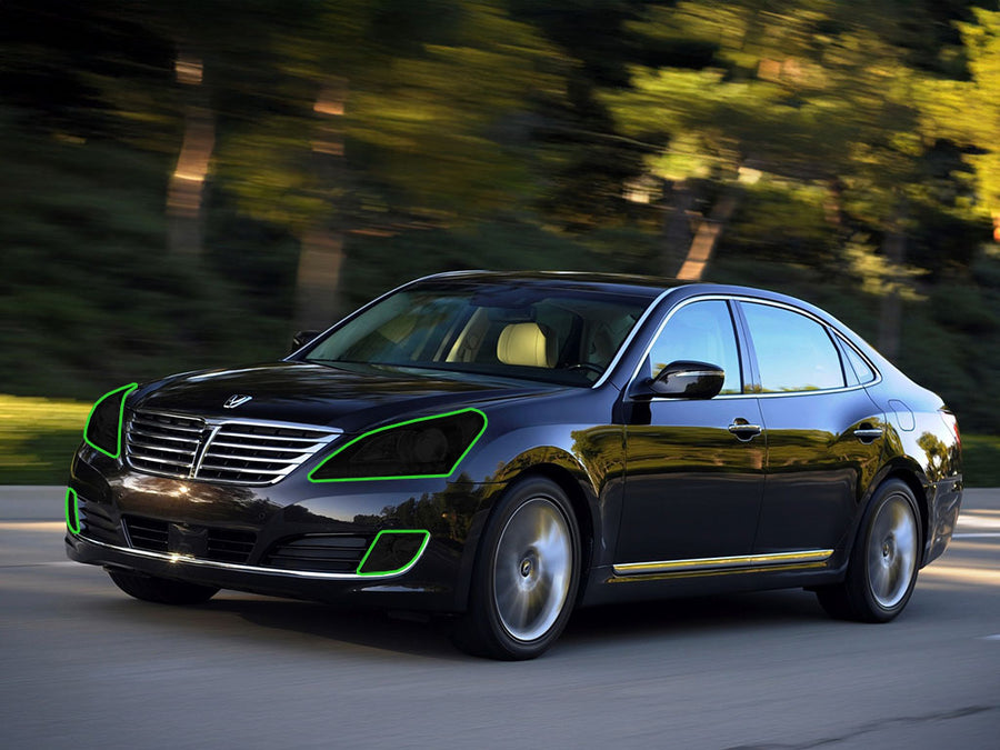 hyundai equus 2011-2016 Headlight Tint Location