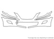 hyundai Avery Dennison Clear Bra Bumper Precut PPF Diagram