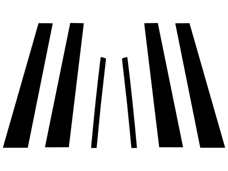 hyundai genesis 2009-2014 Carbon Fiber Pillar Trim Diagram