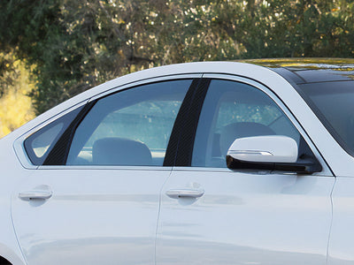 hyundai genesis 2009-2014 Carbon Fiber Pillar Cover Diagram