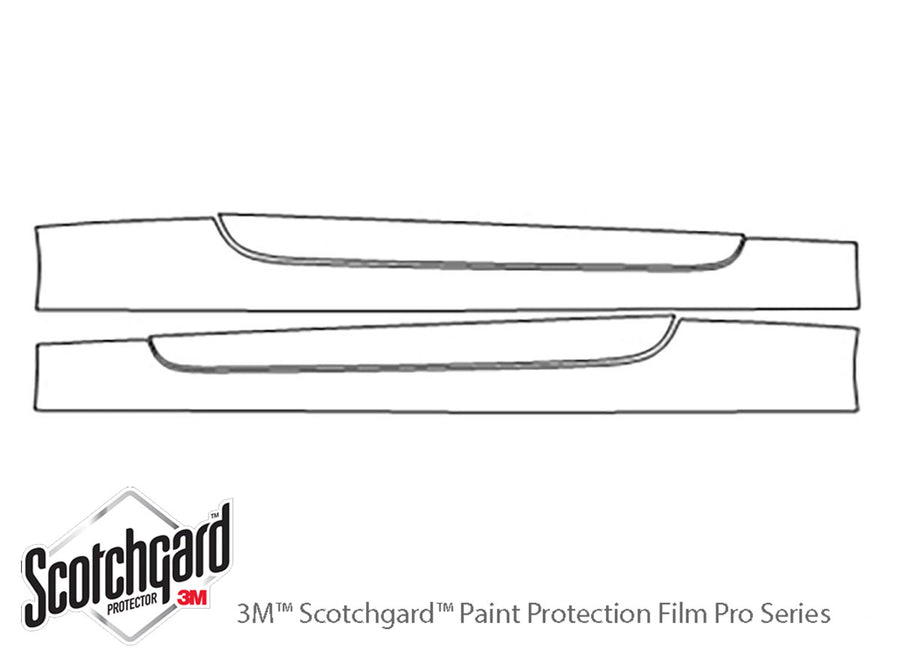 hyundai 3M Clear Bra Door Cup Precut PPF Diagram