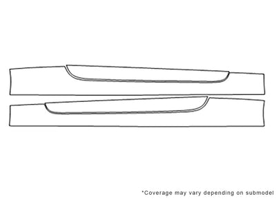hyundai Avery Dennison Clear Bra Door Cup Precut PPF Diagram