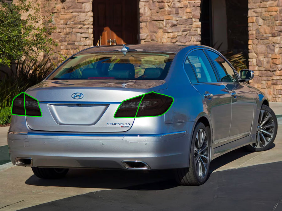 hyundai (sedan) Tail Light Tint Installation Points