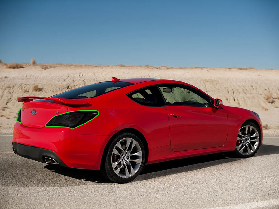 hyundai (coupe) Tail Light Tint Installation Points