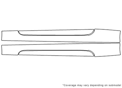 hyundai 3M Clear Bra Door Cup Precut PPF Diagram