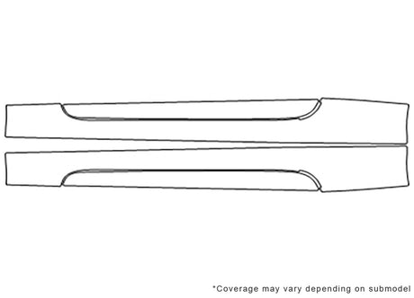 hyundai 3M Clear Bra Door Cup Precut PPF Diagram