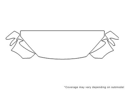 hyundai 3M Clear Bra Hood Precut PPF Diagram