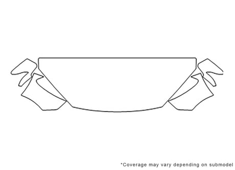hyundai 3M Clear Bra Hood Precut PPF Diagram
