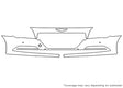 hyundai Avery Dennison Clear Bra Bumper Precut PPF Diagram