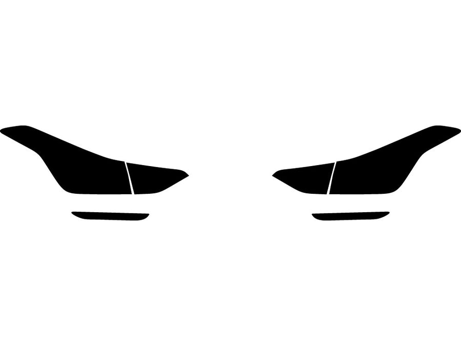 hyundai (sedan) Precut Tail Light Tint Diagram