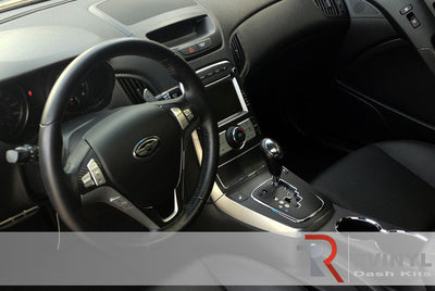 Hyundai Genesis Coupe 2010 Dash Kit~Carbon Fiber Shifter Surrounds~2