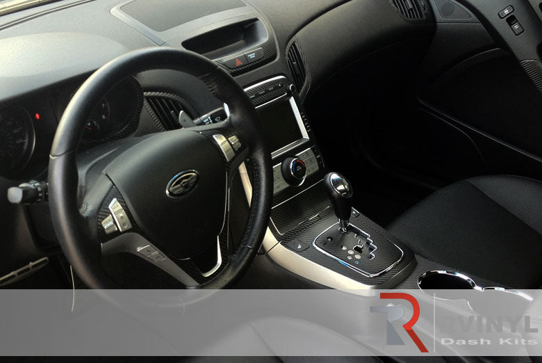 Hyundai Genesis Coupe 2010 Dash Kit~Carbon Fiber Shifter Surrounds~2