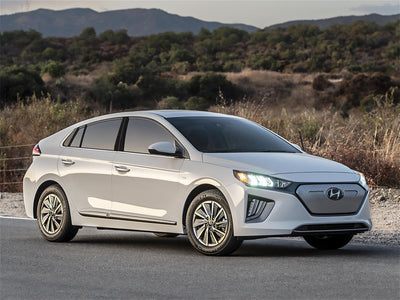 hyundai ioniq 2017-2021 Brushed Aluminum Black Pillar Trim