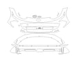 ioniq 3M Clear Bra Bumper Precut PPF Diagram
