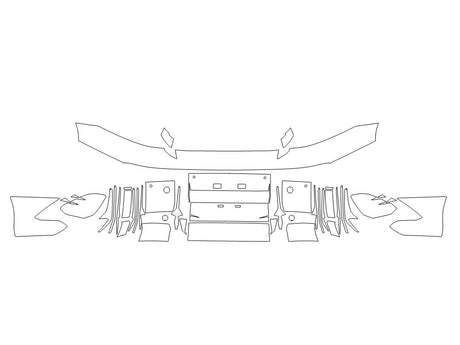 ioniq 3M Clear Bra Door Cup Precut PPF Diagram