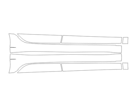 ioniq 3M Clear Bra Door Cup Precut PPF Diagram