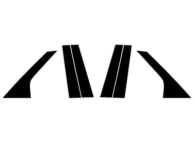 hyundai ioniq 5 2022-2024 Matte Black Pillar Trim Diagram