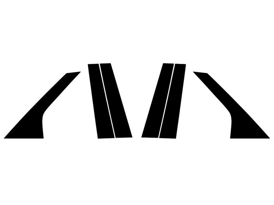 hyundai ioniq 5 2022-2024 Matte Black Pillar Trim Diagram