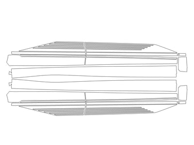 ioniq 5 3M Clear Bra Door Cup Precut PPF Diagram