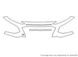 kona 3M Clear Bra Bumper Precut PPF Diagram