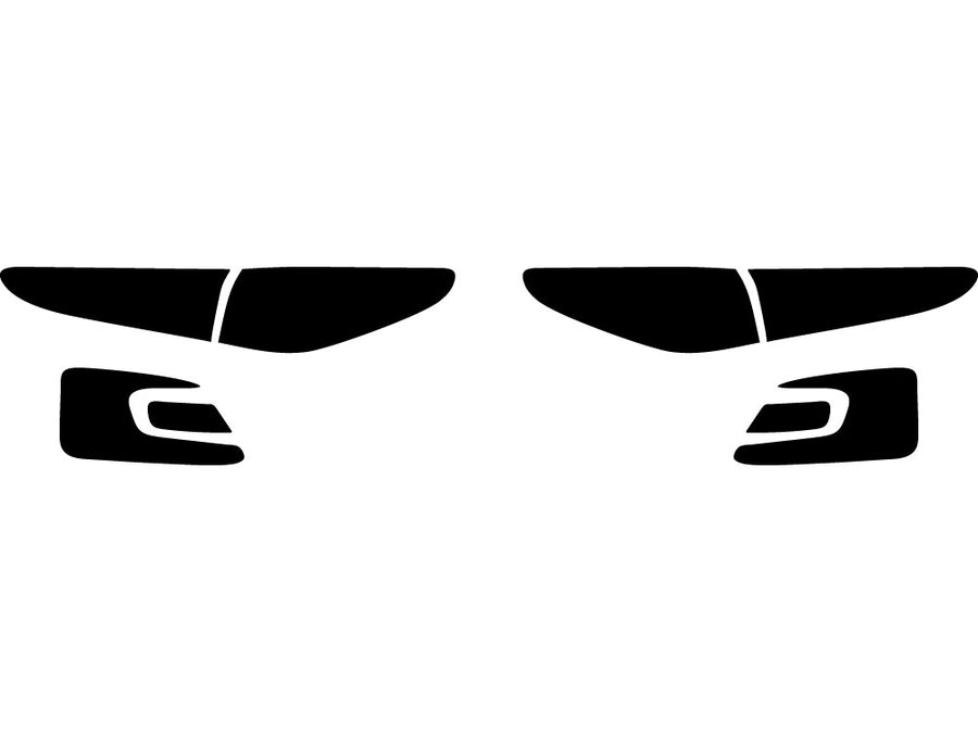 kona Precut Tail Light Tint Diagram
