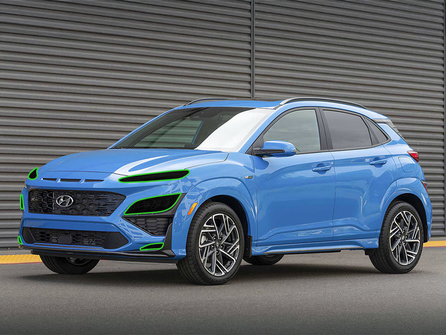 hyundai kona 2018-2023 Headlight Tint Location