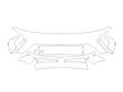kona 3M Clear Bra Bumper Precut PPF Diagram