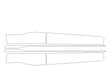 kona 3M Clear Bra Door Cup Precut PPF Diagram