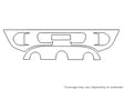 santa fe Avery Dennison Clear Bra Bumper Precut PPF Diagram