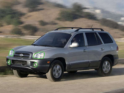 hyundai santa fe 2001-2006 Headlight Protection Installation Location