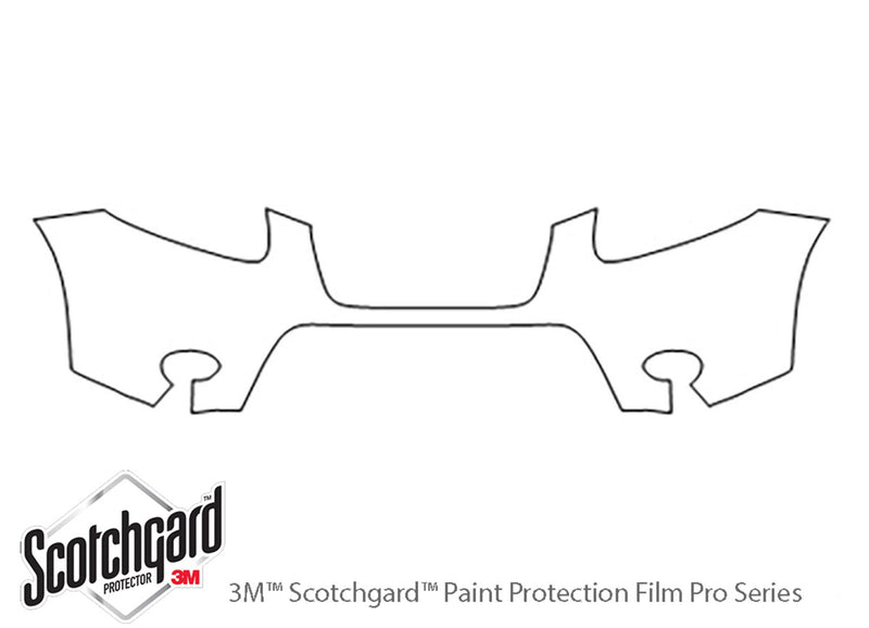 santa fe 3M Clear Bra Bumper Precut PPF Diagram