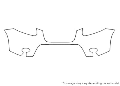 santa fe 3M Clear Bra Bumper Precut PPF Diagram