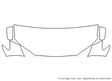 santa fe Avery Dennison Clear Bra Hood Precut PPF Diagram