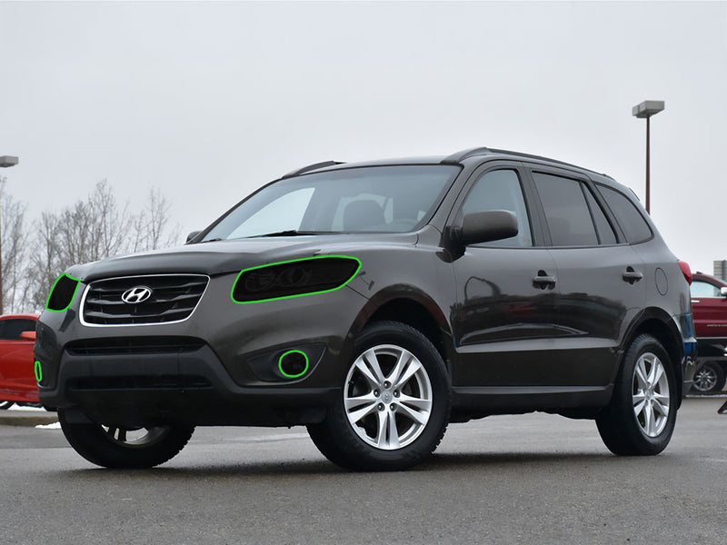 hyundai santa fe 2007-2012 Headlight Tint Location