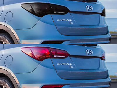 santa fe Before and After Smoked Taillights
