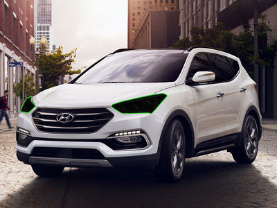hyundai santa fe 2013-2018 (sport) Headlight Tint Location
