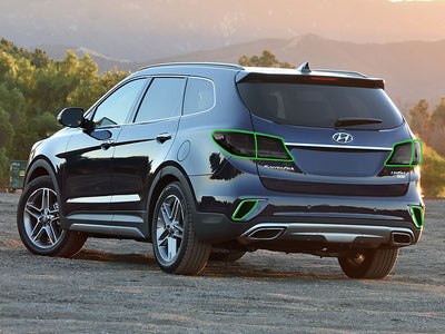 santa fe Tail Light Tint Installation Points