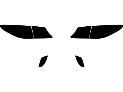 santa fe Precut Tail Light Tint Diagram