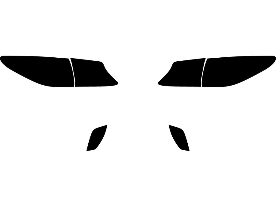 santa fe Precut Tail Light Tint Diagram