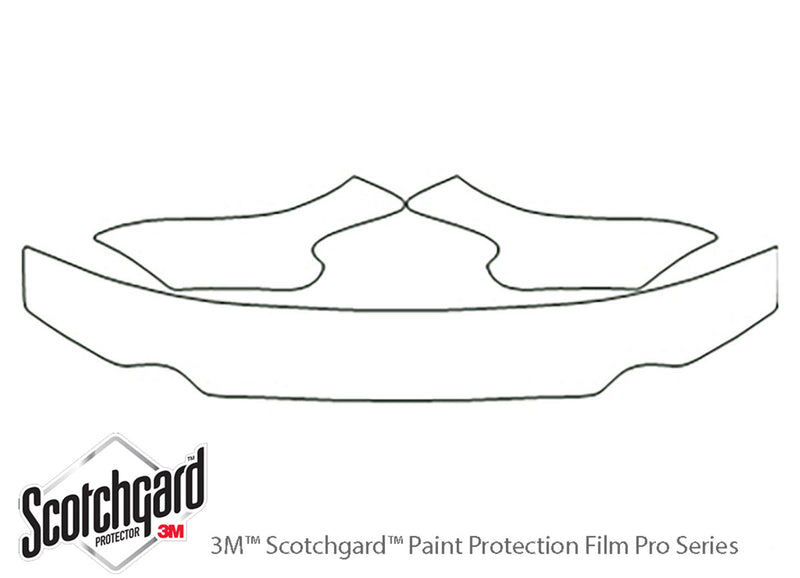 sonata 3M Clear Bra Hood Precut PPF Diagram