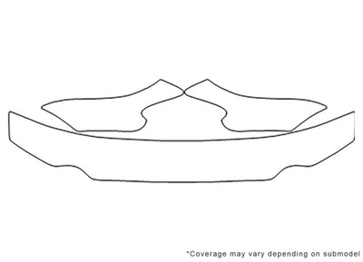 sonata Avery Dennison Clear Bra Hood Precut PPF Diagram